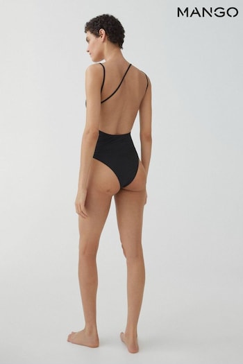Mango Black Back Detail Swimsuit (B52707) | £50