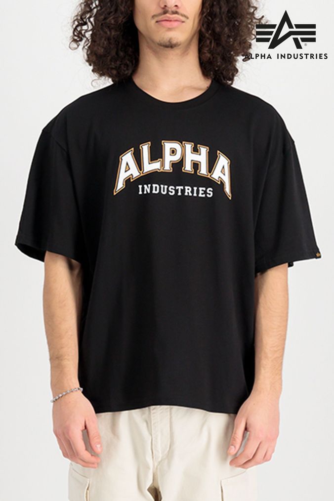 Buy Men s Alpha Industries Plus Size Shortsleeve Online Next UK