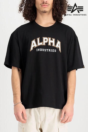 Alpha Industries College Black T-Shirt (B52769) | £50