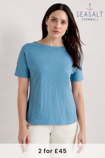 Seasalt Cornwall Blue Bryher View T-Shirt (B52787) | £28