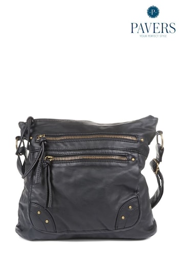 Pavers Cross-Body Black Bag (B52814) | £30