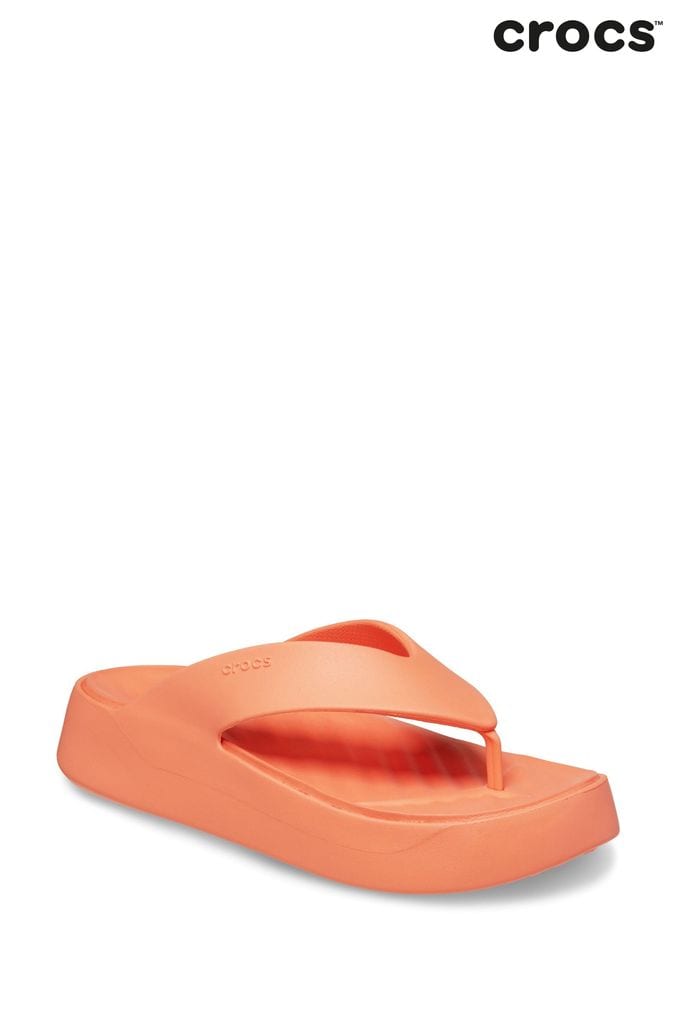 Womens orange crocs clearance