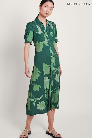 Monsoon Zannah Print Shirt Dress (B52934) | £80