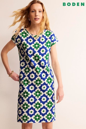 Boden Green Leah Jersey T-Shirt Bermuda Dress (B53123) | £50