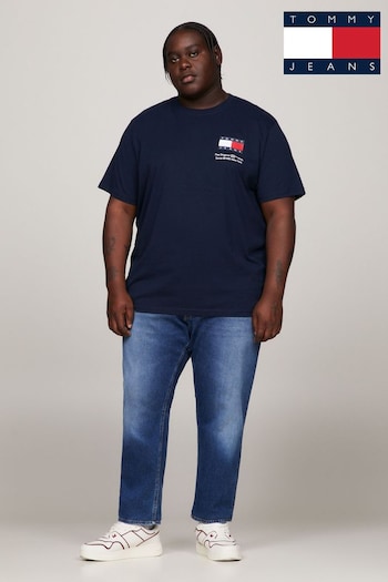 Tommy Jeans Regualar Logo Dark Blue T-Shirt (B53135) | £35