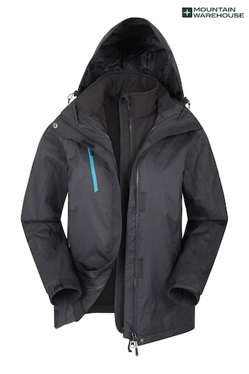 Mountain Warehouse Black Womens Bracken Extreme 3-In-1 Waterproof Jacket (B53343) | £160