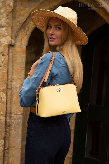 Luella Grey Yellow Julianna Cross-Body Bag (B53428) | £99