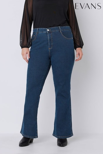 Evans Blue Bootcut Jeans Shoulder (B53455) | £36