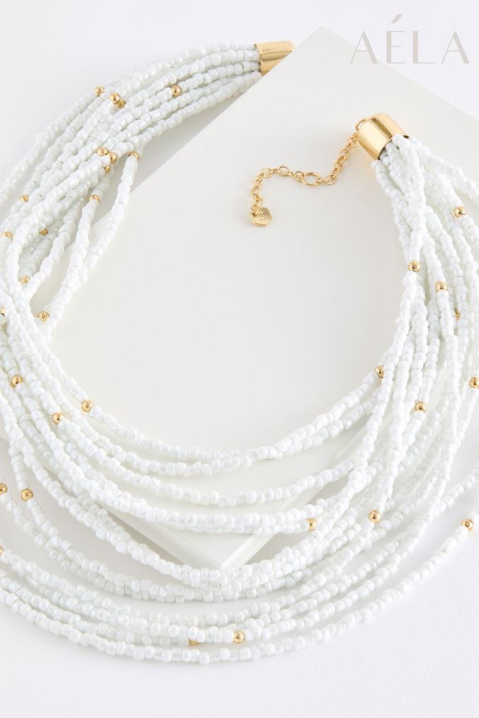 Buy Women s Necklaces White Aela Jewellery Online AspennigeriaShops