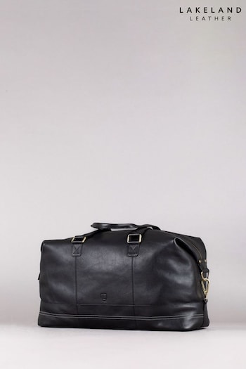 Lakeland Leather Keswick Leather Black Holdall (B53583) | £179