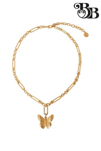Bibi Bijoux Gold Tone Serene Wings Butterfly Necklace (B53636) | £30