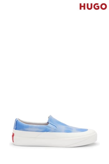 HUGO Blue Slip-on Shoes With Printed Uppers (B53646) | £139