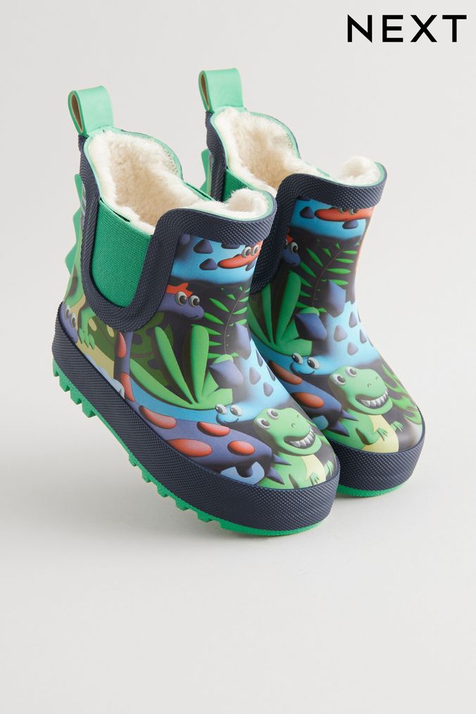 Boys green wellies shop