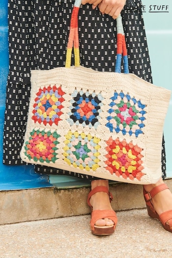 White Stuff Natural Callie Crochet Tote Bag (B53666) | £69