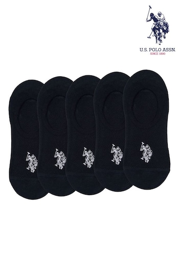 U.S. Polo Assn. Invisible Trainers Socks 5 Pack (B53691) | £15