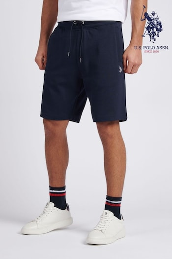 U.S. Polo Assn. Mens Classic Fit Blue Luxe Sweat Shorts (B53742) | £50
