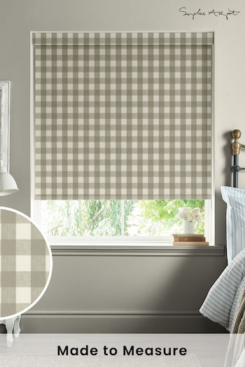 Sophie Allport Natural Stone Gingham Made to Measure Roller Blinds (B53747) | £58