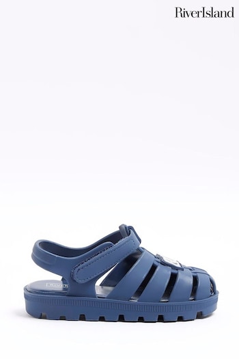 River Island Blue Boys Rubber Jelly Sandals (B53824) | £12