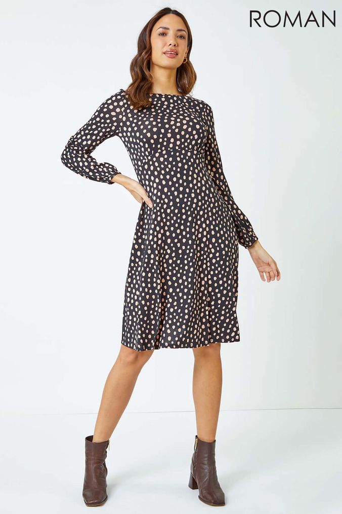 Roman spotted dress hotsell