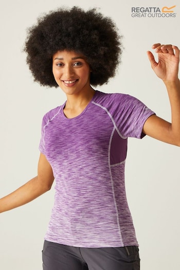 Regatta Purple Laxley II Short Sleeve Gym T-Shirt (B53920) | £21