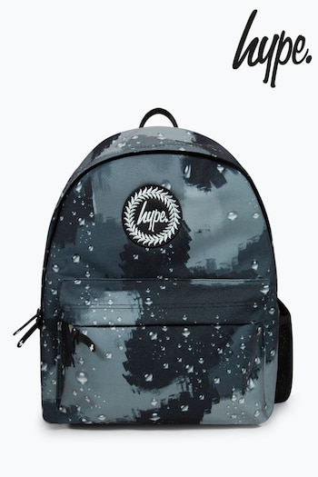 Hype. Rain Drop Camo Black Backpack (B53948) | £30