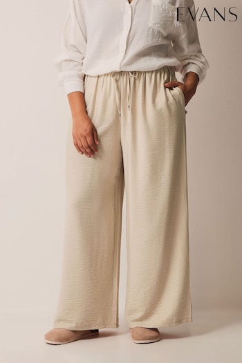 Curve Wide Leg Air Flow White Ground Trousers (B54070) | £36