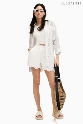 All Saints White Carina Emb Kimono (B54341) | £159