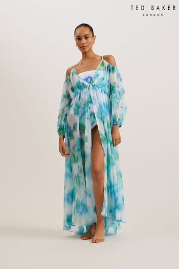 Ted Baker Multi Meriann Maxi Cover-Up With Cold Shoulder (B54378) | £150