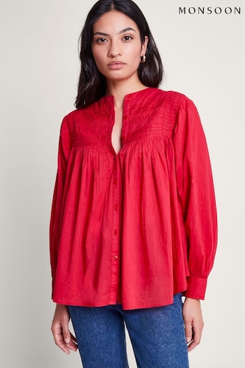 Monsoon Pink Dahlia Pintuck Shirt (B54675) | £49