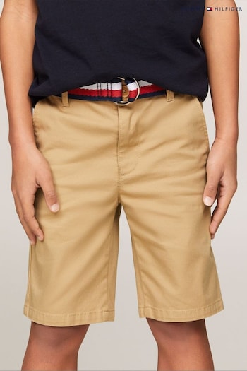 Tommy nero Hilfiger Woven Belted Shorts (B54716) | £50 - £55