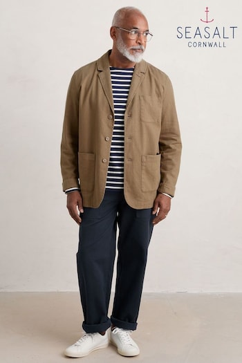 Seasalt Cornwall Brown Mens Tollgate Jacket (B54780) | £100