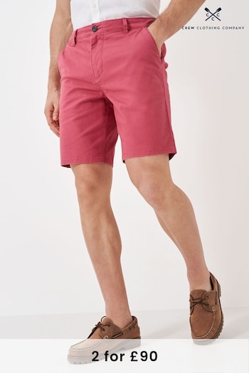 Crew checked Clothing Plain Cotton Stretch Casual Shorts (B54983) | £55