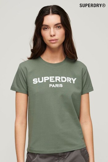 Superdry Green Sport Luxe Graphic T-Shirt (B55054) | £27