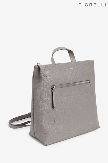 Fiorelli Grey Finley Backpack Plain Bag (B55174) | £69