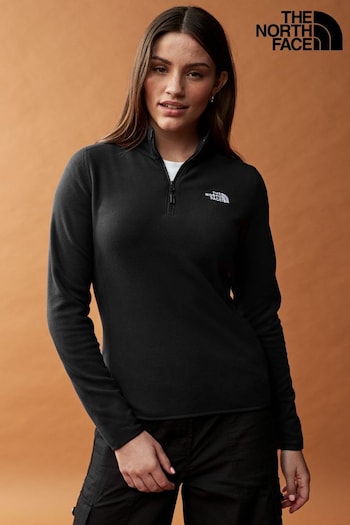 The North Face Black Glacier Quarter Zip Fleece (B55243) | £60