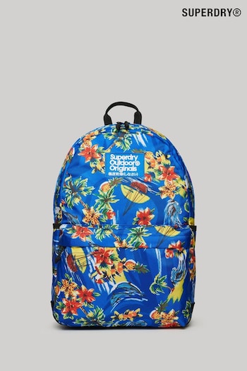 Superdry Blue Printed Montana Backpack (B55351) | £45