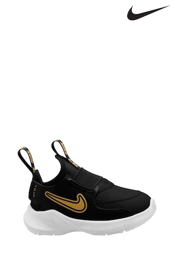 Nike Black/Gold Infant Flex Runner 3 Trainers (B55370) | £28