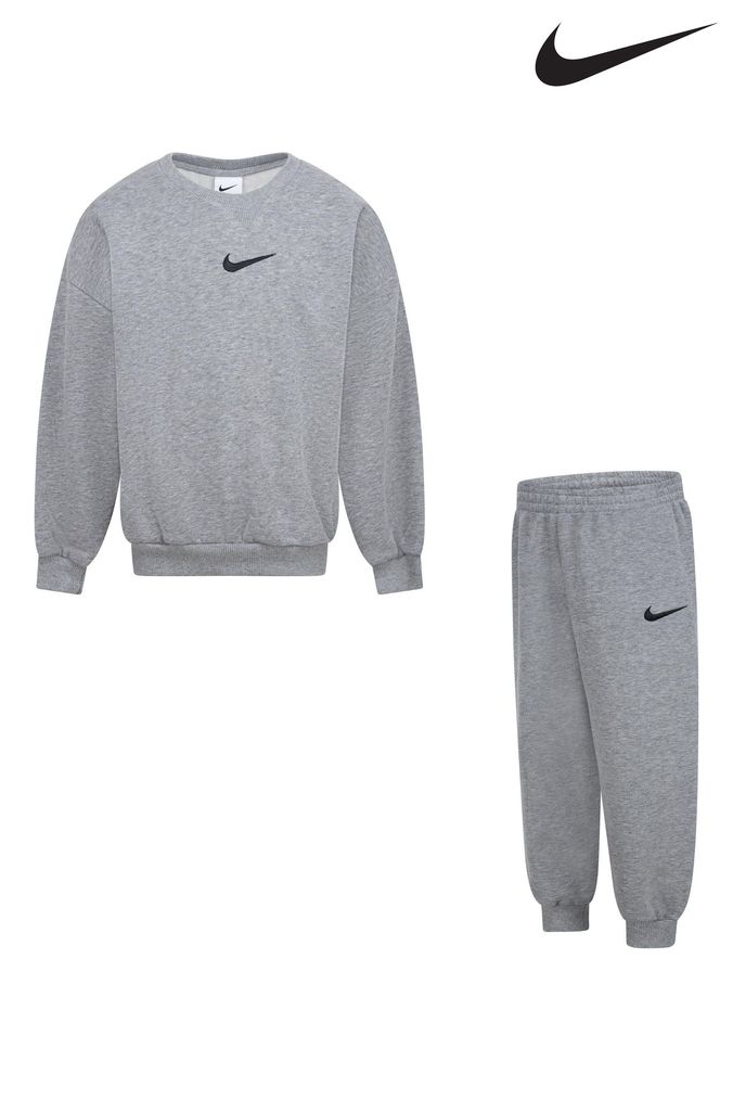 Grey marl nike tracksuit clearance