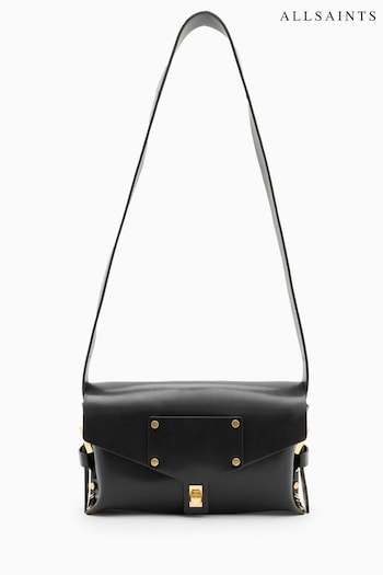 AllSaints Black Miro Satchel Bag (B55663) | £199