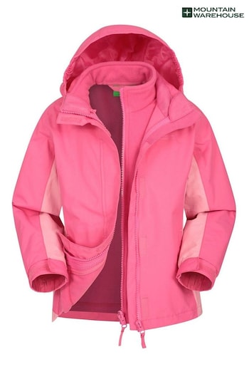 Mountain Warehouse Pink Lightning 3 in 1 Waterproof Jacket (B55715) | £56
