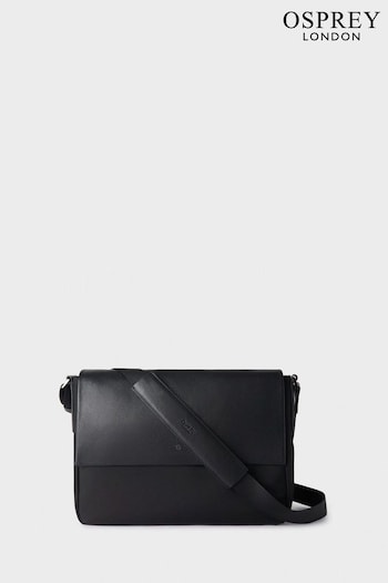 OSPREY LONDON Large Black The Business Class Nylon Messenger Bag (B55723) | £245