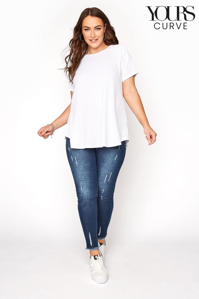 Ladies sales jeans scratch