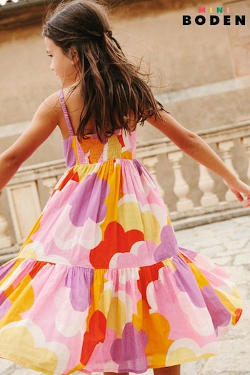 Boden Red Tiered Twirly Sundress (B55750) | £37 - £42