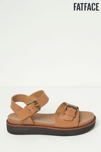 FatFace Natural Ambie Flatform Buckle have Sandals (B55795) | £59.50