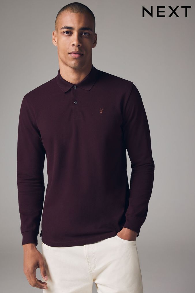 Mens Long Sleeve Polo Shirts Full Sleeve Polo Shirts Next UK