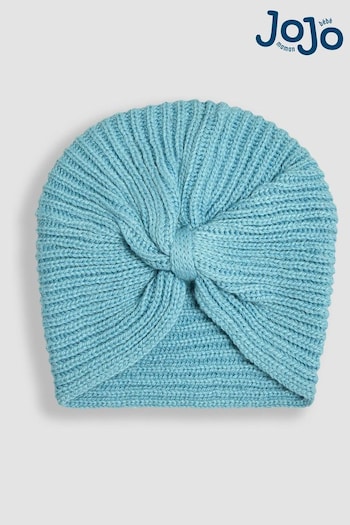 JoJo Maman Bébé Duck Egg Knitted Turban (B55849) | £9.50