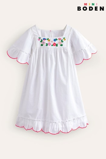 Boden White Lightweight Holiday Dress (B55919) | £27 - £32
