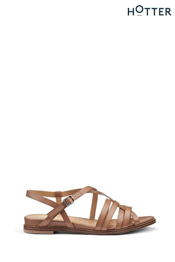 Hotter Brown Sienna Buckle 50085A01 Sandals (B56116) | £79