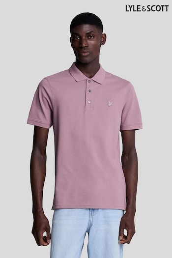 Lyle & Scott Pink Tonal Eagle Polo Shirt (B56123) | £55