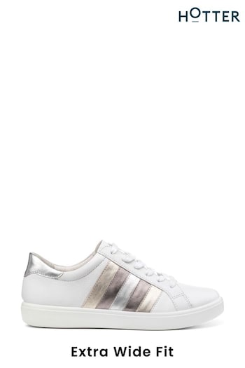 Hotter White Gold Switch Lace-Up Extra Wide Fit Shoes (B56174) | £89
